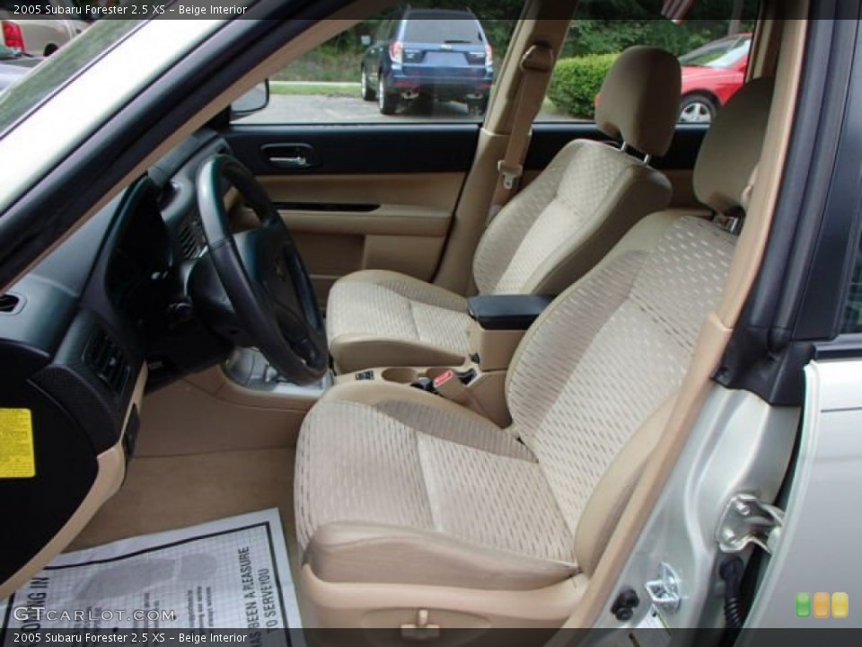 Beige Interior Front Seat for the 2005 Subaru Forester 2.5 XS #81533714