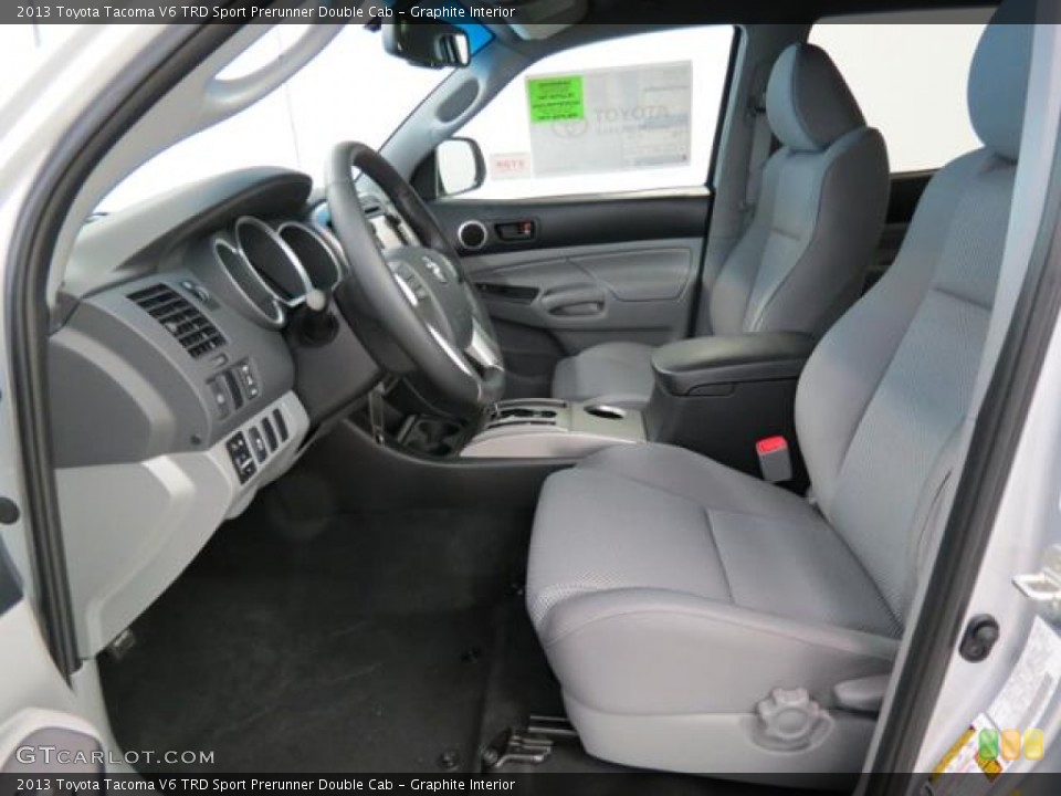 Graphite Interior Photo for the 2013 Toyota Tacoma V6 TRD Sport Prerunner Double Cab #81534011