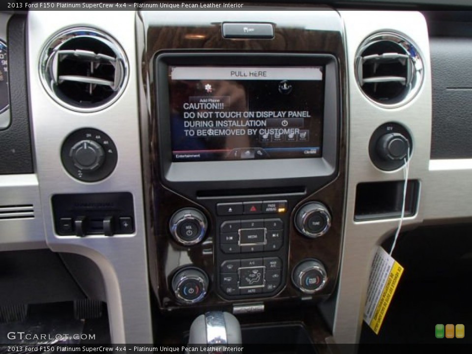 Platinum Unique Pecan Leather Interior Controls for the 2013 Ford F150 Platinum SuperCrew 4x4 #81534152