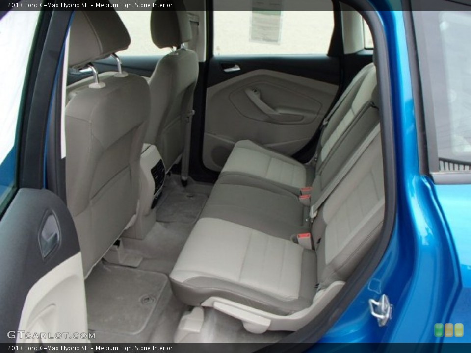 Medium Light Stone Interior Rear Seat for the 2013 Ford C-Max Hybrid SE #81534899