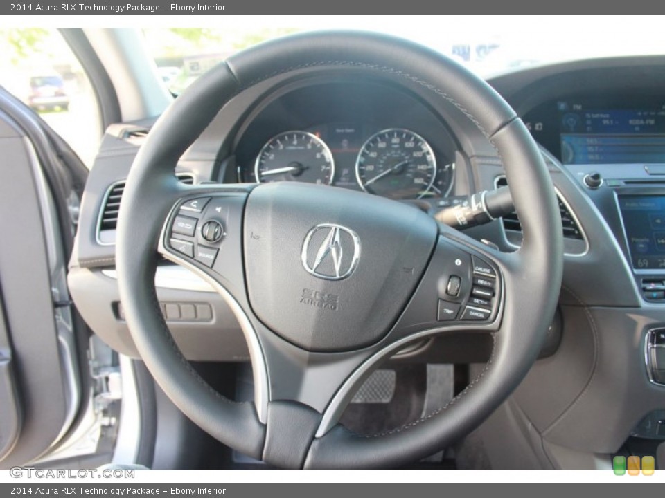 Ebony Interior Steering Wheel for the 2014 Acura RLX Technology Package #81534961