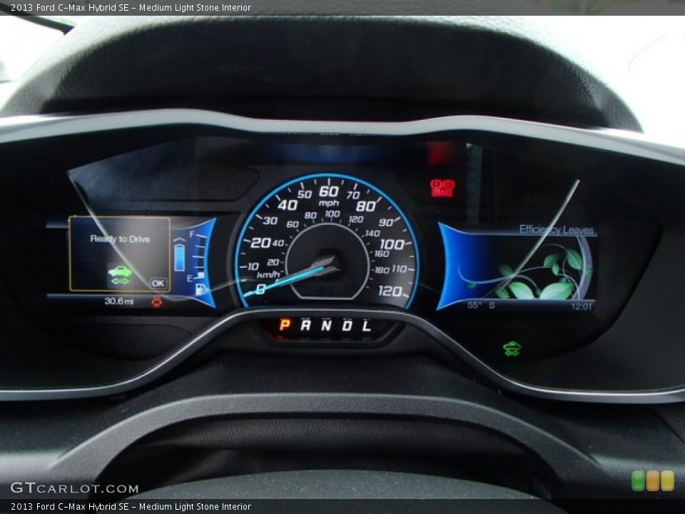 Medium Light Stone Interior Gauges for the 2013 Ford C-Max Hybrid SE #81535029