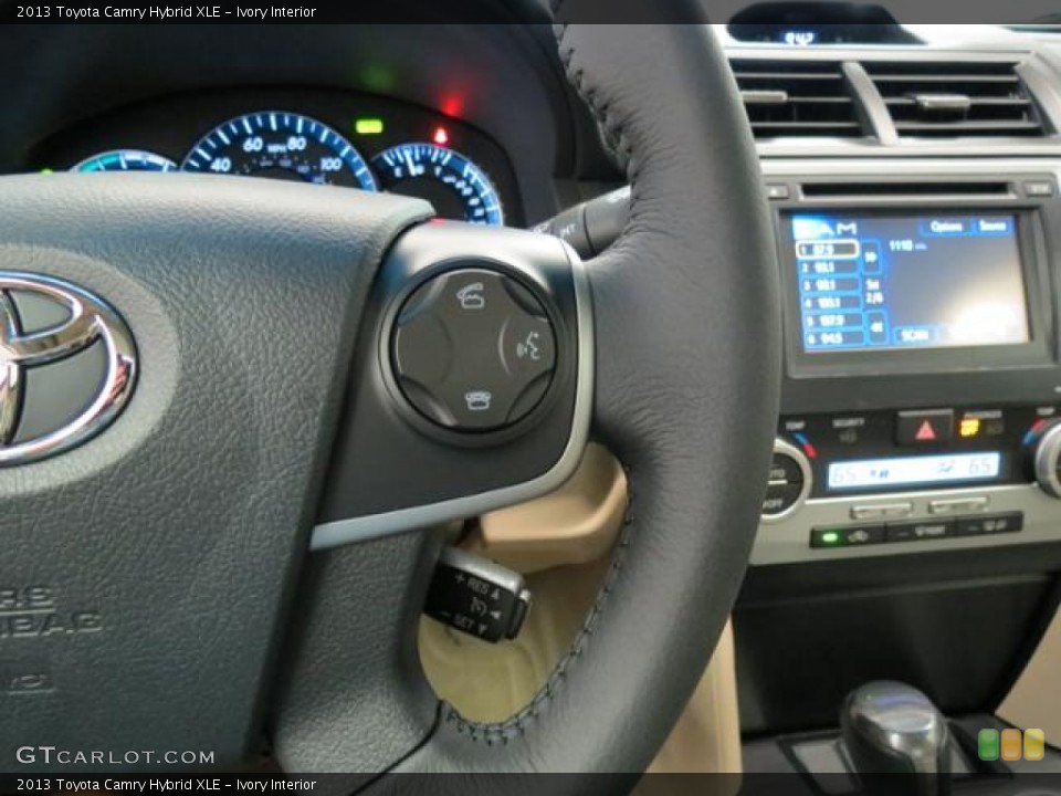Ivory Interior Controls for the 2013 Toyota Camry Hybrid XLE #81535169