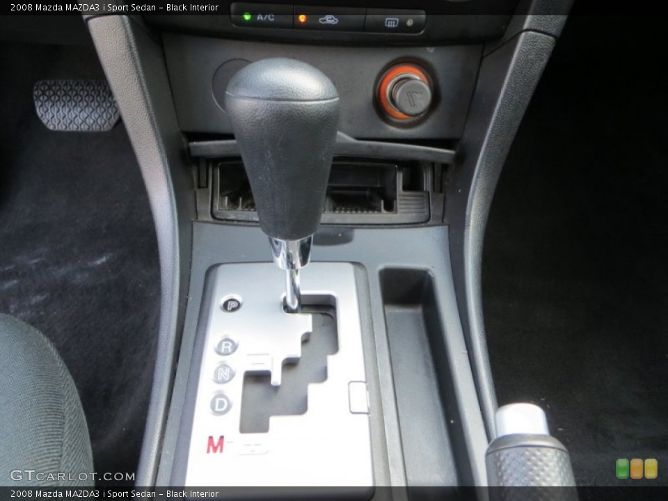 Black Interior Transmission for the 2008 Mazda MAZDA3 i Sport Sedan #81535208