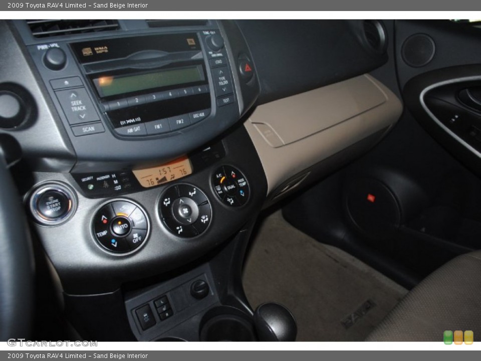 Sand Beige Interior Controls for the 2009 Toyota RAV4 Limited #81535520