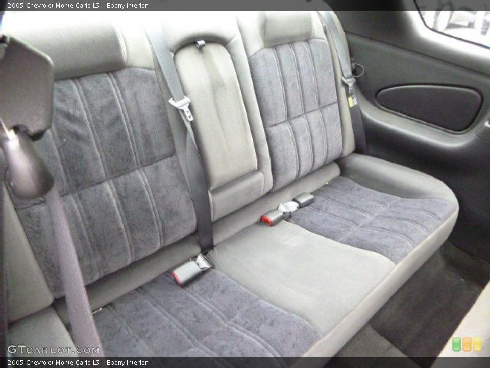 Ebony Interior Rear Seat for the 2005 Chevrolet Monte Carlo LS #81535799