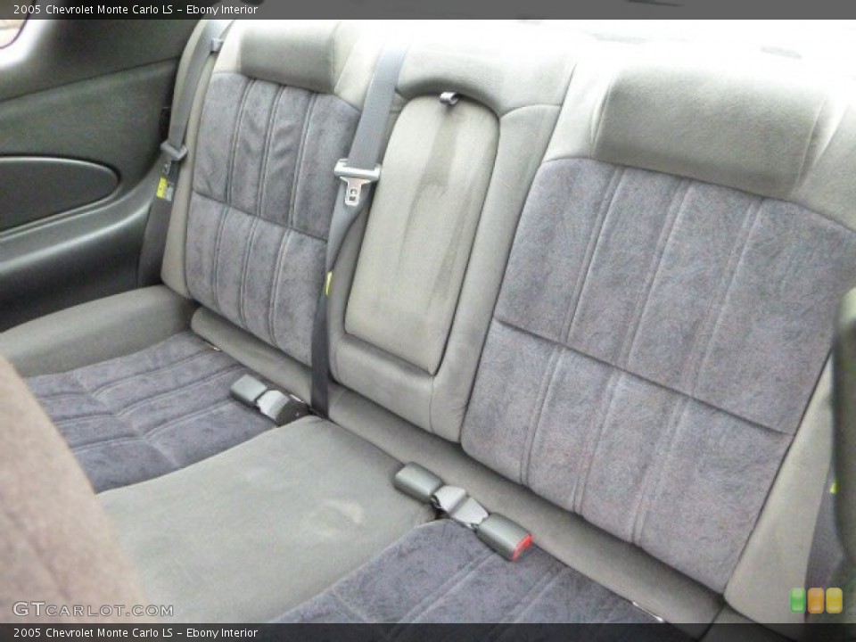 Ebony Interior Rear Seat for the 2005 Chevrolet Monte Carlo LS #81535837
