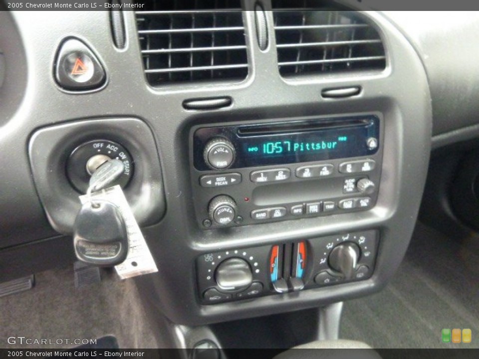 Ebony Interior Controls for the 2005 Chevrolet Monte Carlo LS #81535946