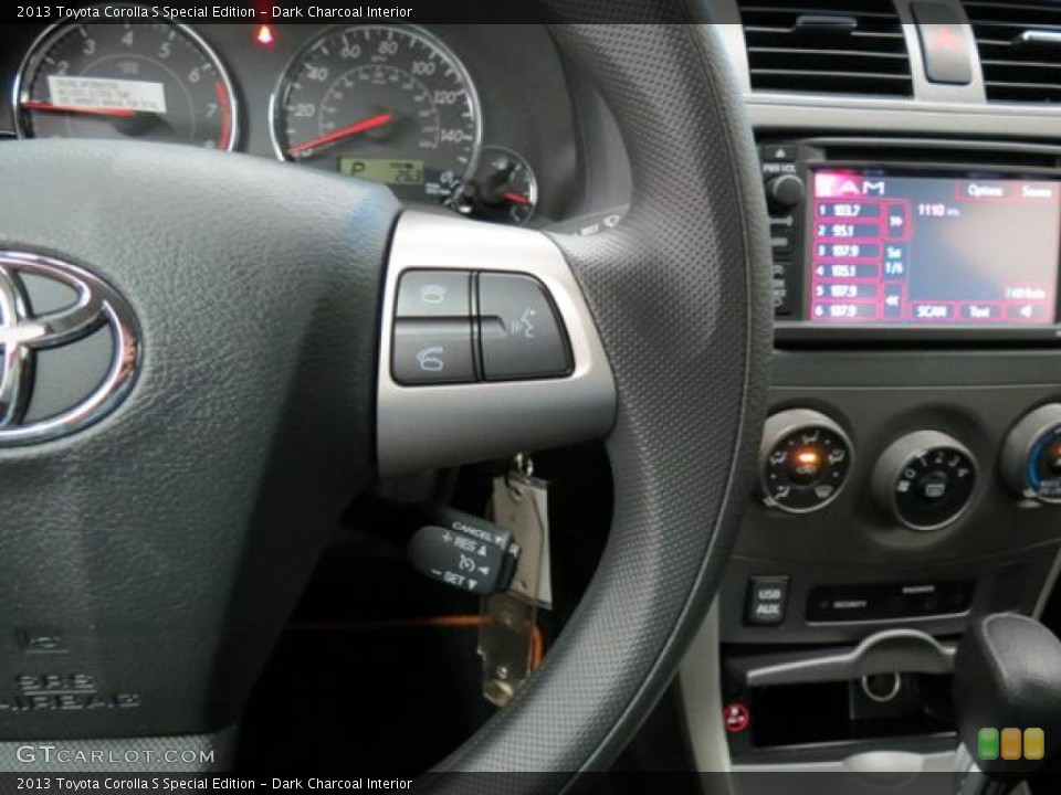 Dark Charcoal Interior Controls for the 2013 Toyota Corolla S Special Edition #81536789