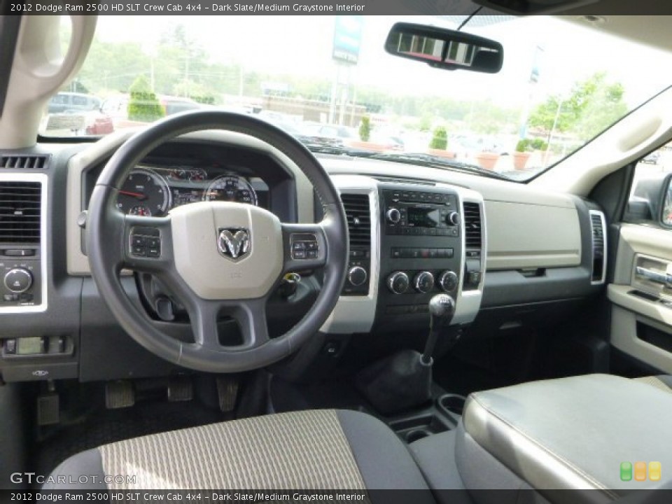 Dark Slate/Medium Graystone Interior Dashboard for the 2012 Dodge Ram 2500 HD SLT Crew Cab 4x4 #81537544