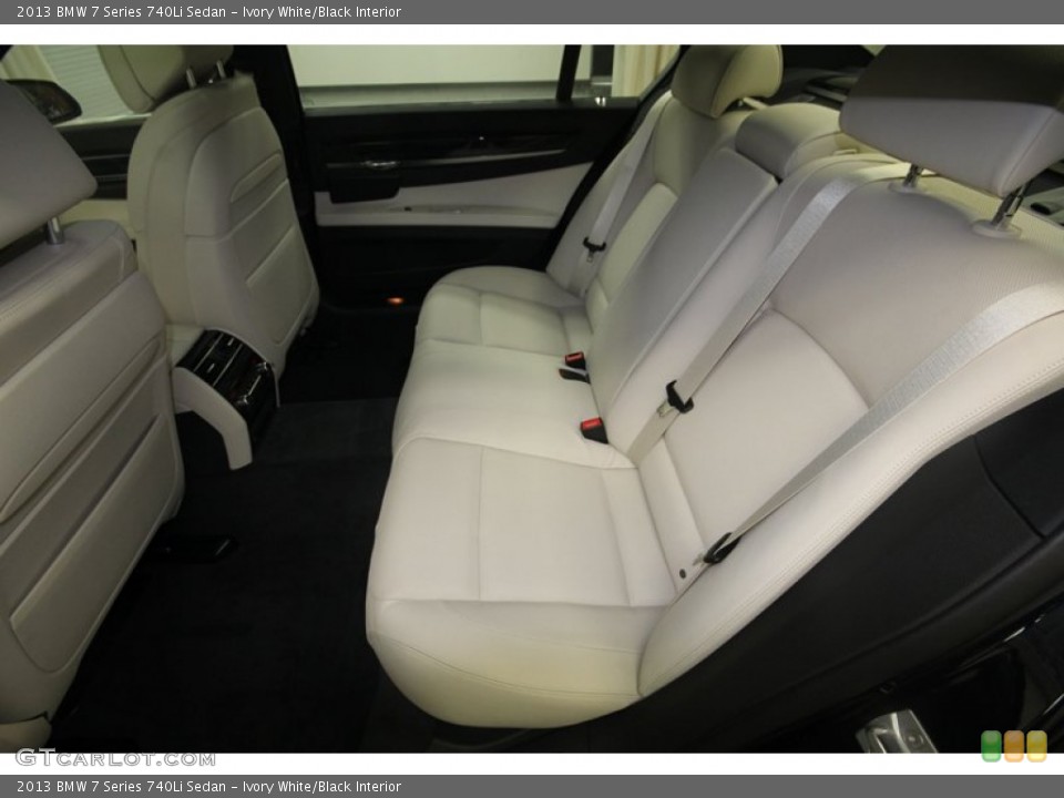 Ivory White/Black Interior Rear Seat for the 2013 BMW 7 Series 740Li Sedan #81537638