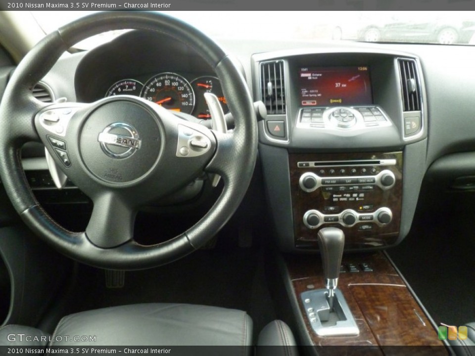 Charcoal Interior Dashboard for the 2010 Nissan Maxima 3.5 SV Premium #81537755
