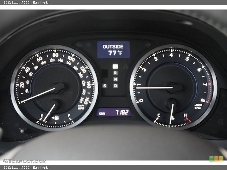 Ecru Interior Gauges for the 2012 Lexus IS 250 #81538859