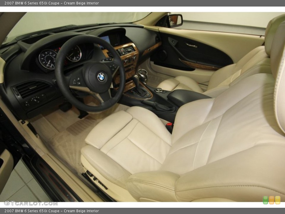 Cream Beige Interior Prime Interior for the 2007 BMW 6 Series 650i Coupe #81539371