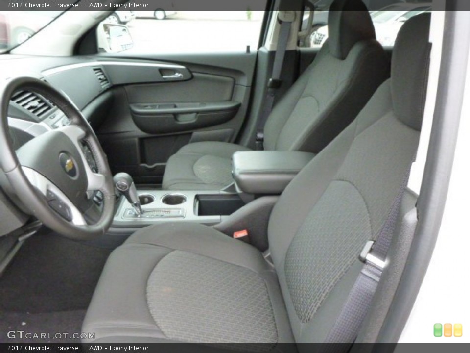 Ebony Interior Front Seat for the 2012 Chevrolet Traverse LT AWD #81542847