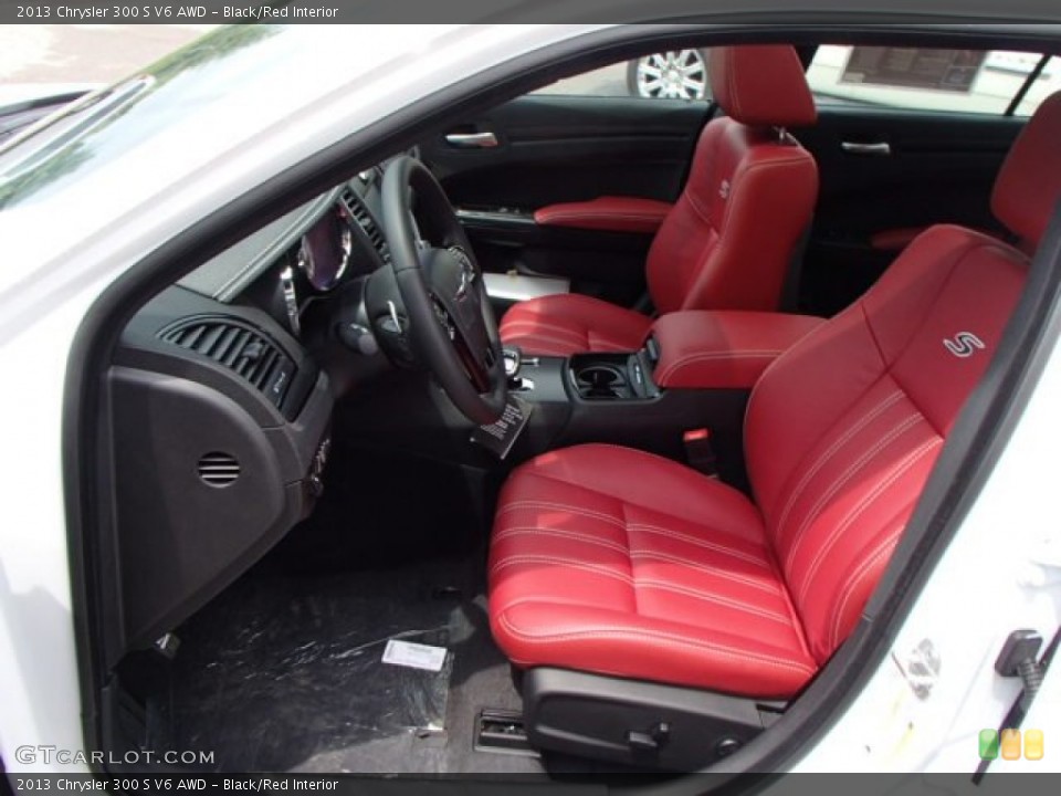 Black/Red Interior Photo for the 2013 Chrysler 300 S V6 AWD #81543647