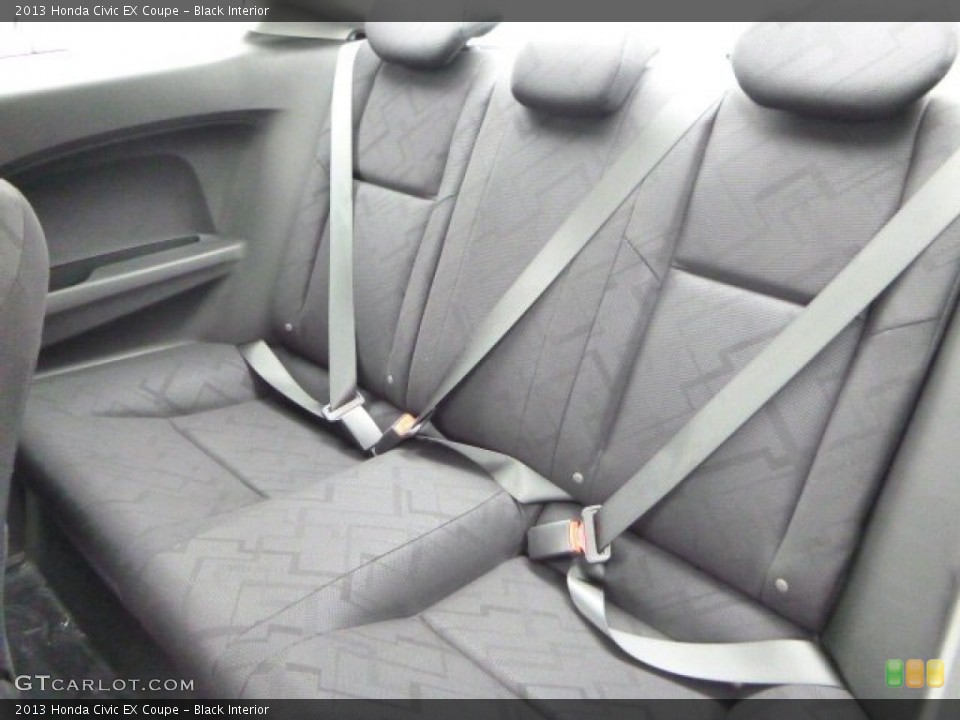 Black Interior Rear Seat for the 2013 Honda Civic EX Coupe #81543939