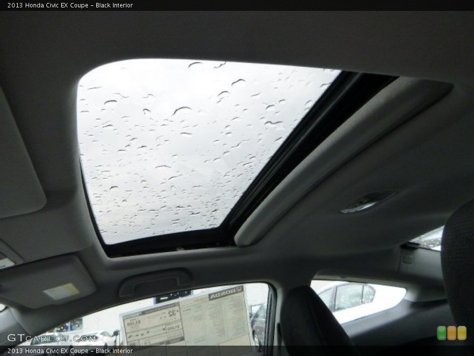 Black Interior Sunroof for the 2013 Honda Civic EX Coupe #81544033