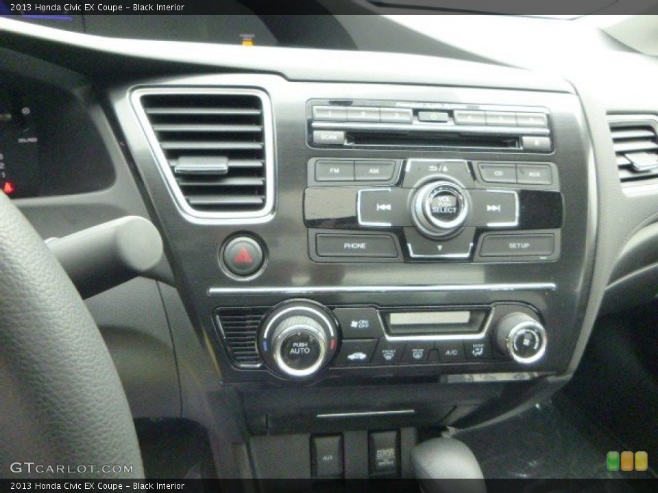 Black Interior Controls for the 2013 Honda Civic EX Coupe #81544107