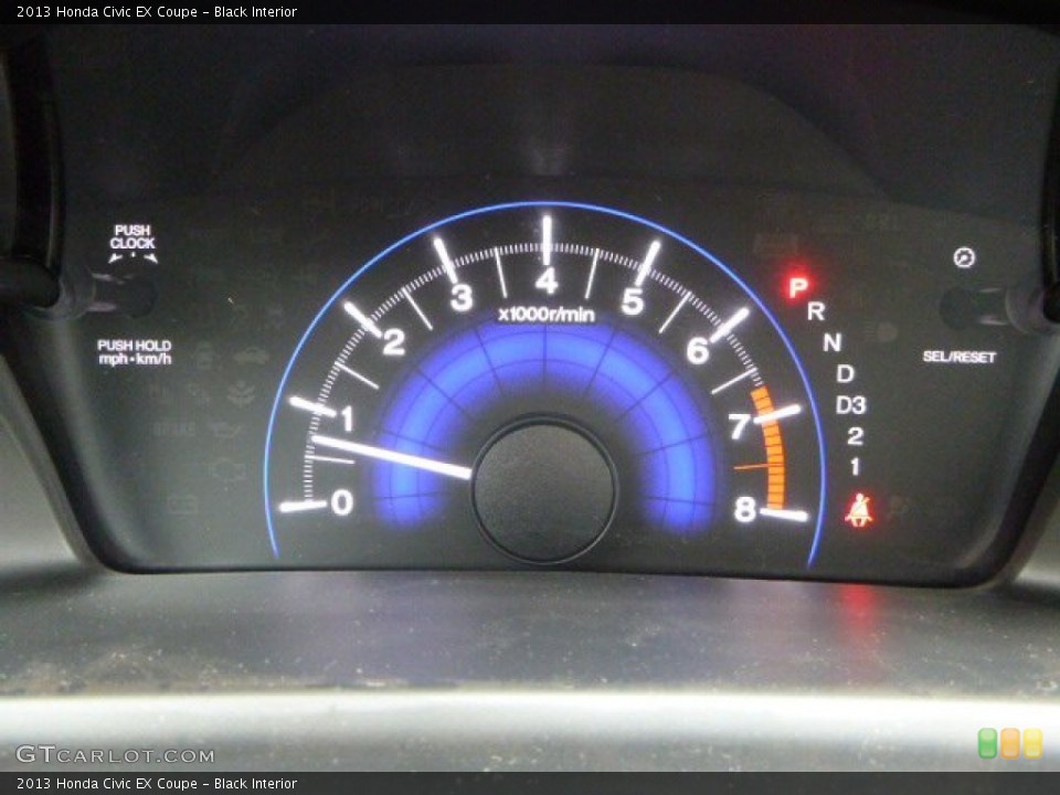 Black Interior Gauges for the 2013 Honda Civic EX Coupe #81544134