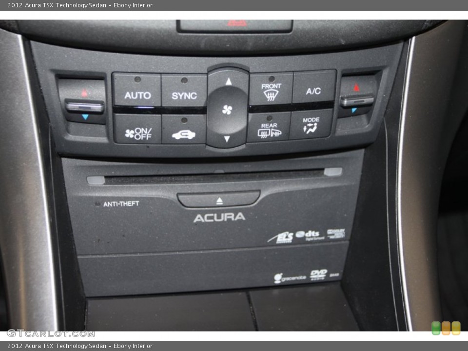 Ebony Interior Controls for the 2012 Acura TSX Technology Sedan #81545782