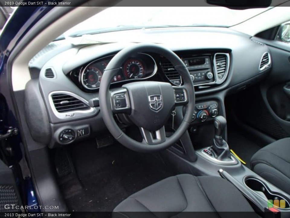 Black 2013 Dodge Dart Interiors