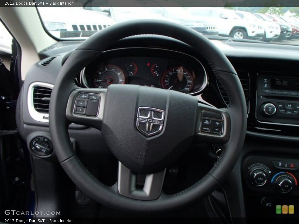 Black Interior Steering Wheel for the 2013 Dodge Dart SXT #81546012