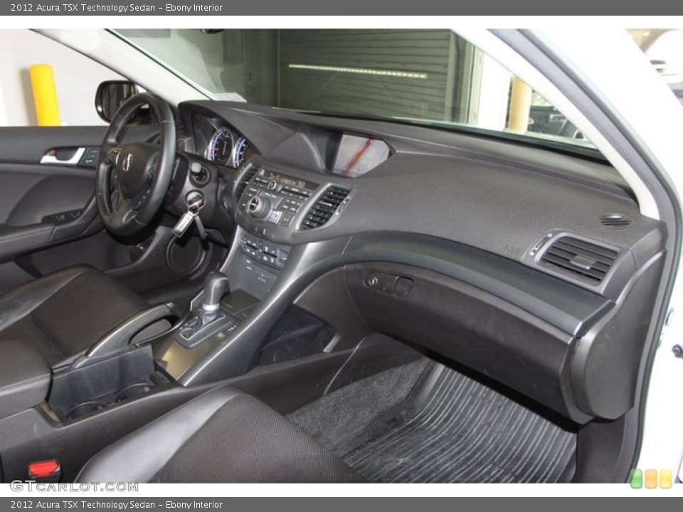 Ebony Interior Dashboard for the 2012 Acura TSX Technology Sedan #81546205