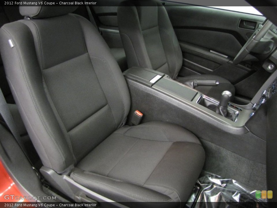 Charcoal Black Interior Front Seat for the 2012 Ford Mustang V6 Coupe #81546370