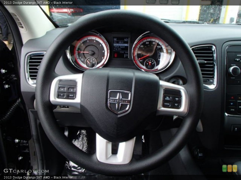 Black Interior Steering Wheel for the 2013 Dodge Durango SXT AWD #81546905