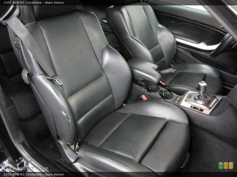 Black Interior Front Seat for the 2003 BMW M3 Convertible #81546960