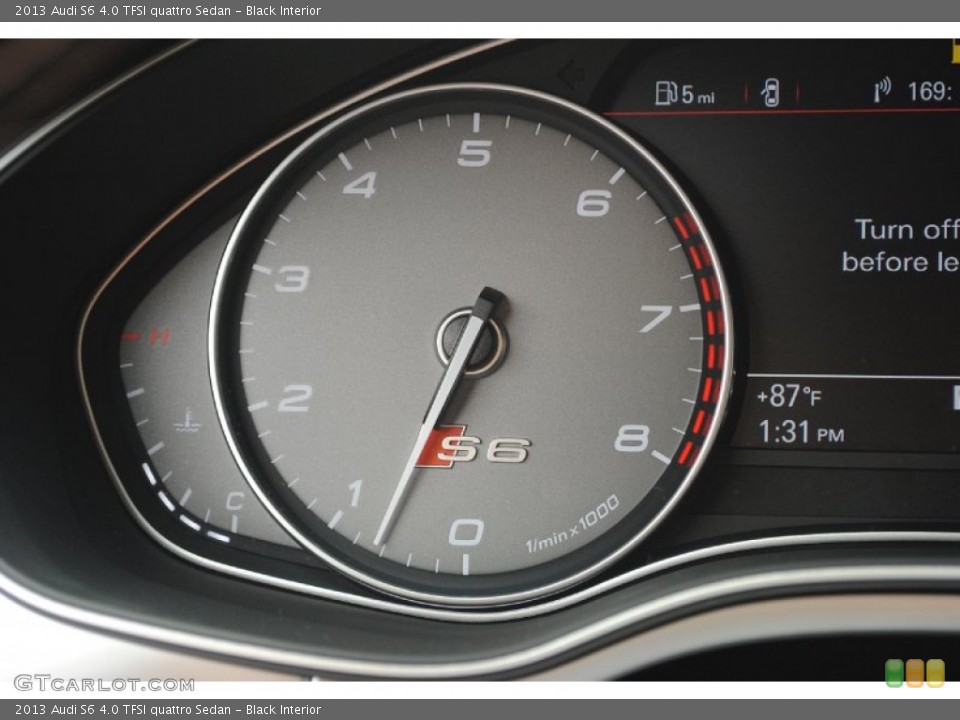 Black Interior Gauges for the 2013 Audi S6 4.0 TFSI quattro Sedan #81547848