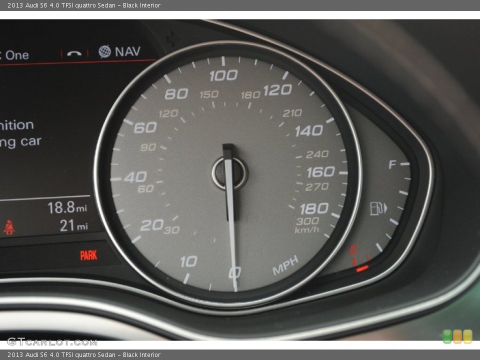 Black Interior Gauges for the 2013 Audi S6 4.0 TFSI quattro Sedan #81547881