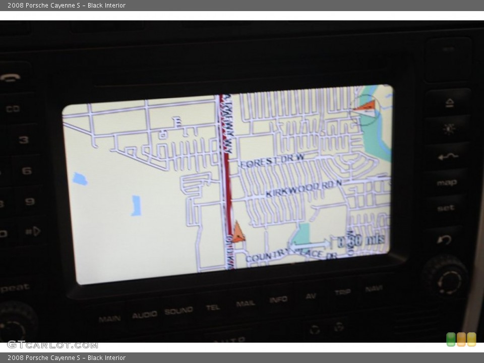 Black Interior Navigation for the 2008 Porsche Cayenne S #81548076