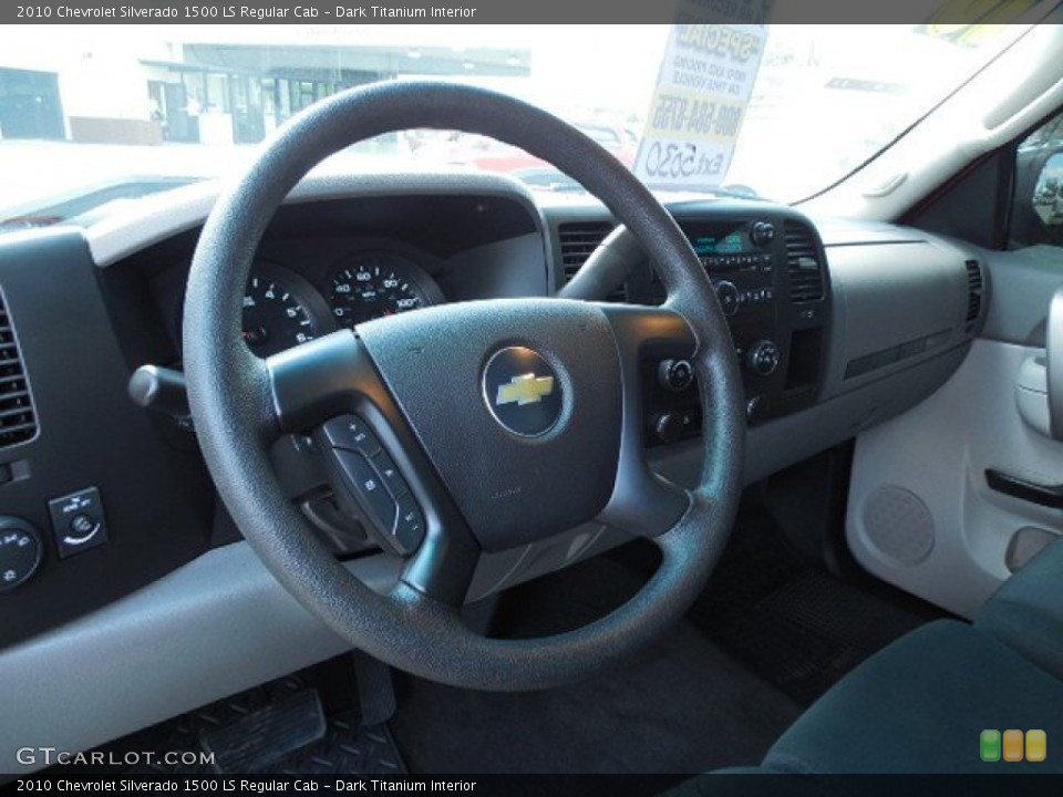 Dark Titanium Interior Steering Wheel for the 2010 Chevrolet Silverado 1500 LS Regular Cab #81548205