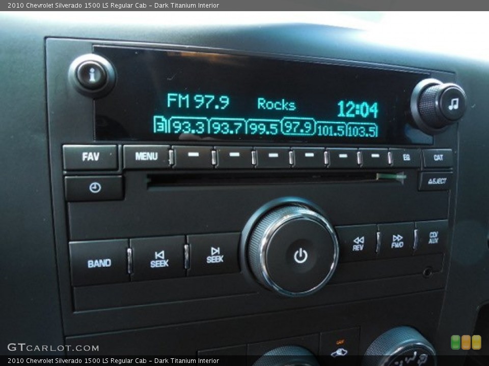 Dark Titanium Interior Audio System for the 2010 Chevrolet Silverado 1500 LS Regular Cab #81548463