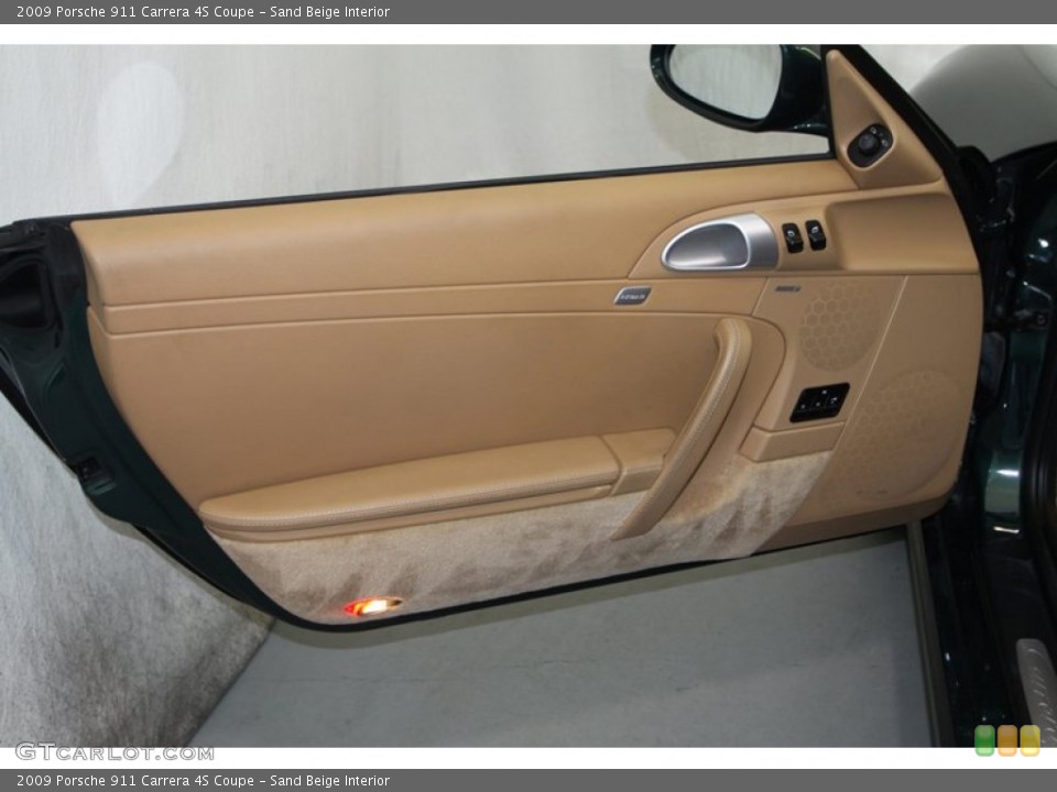 Sand Beige Interior Door Panel for the 2009 Porsche 911 Carrera 4S Coupe #81549029
