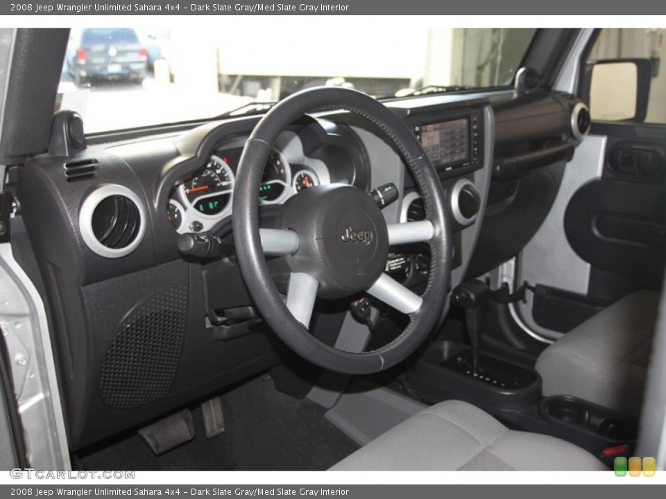 Dark Slate Gray/Med Slate Gray Interior Dashboard for the 2008 Jeep Wrangler Unlimited Sahara 4x4 #81550095