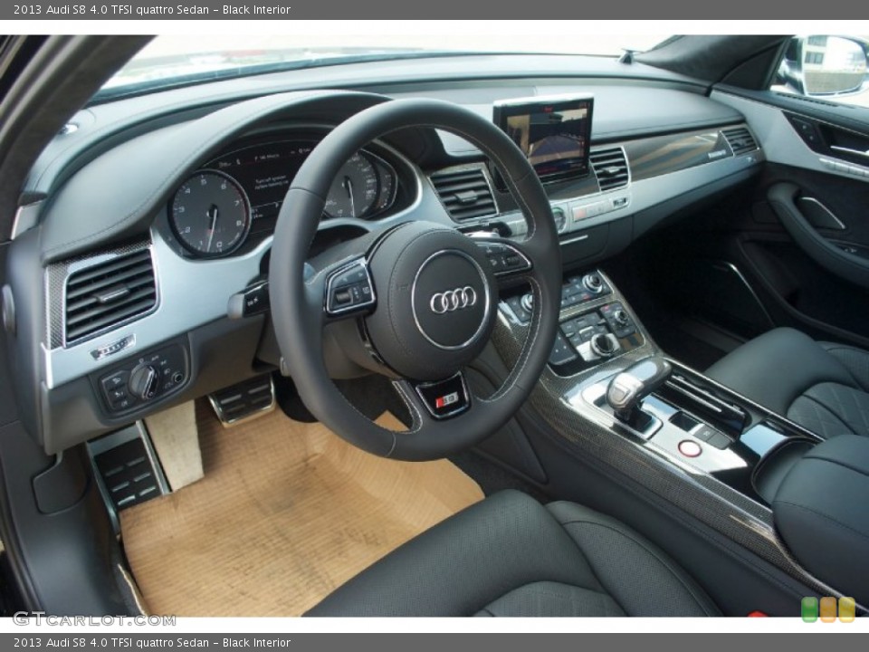 Black Interior Photo for the 2013 Audi S8 4.0 TFSI quattro Sedan #81551091