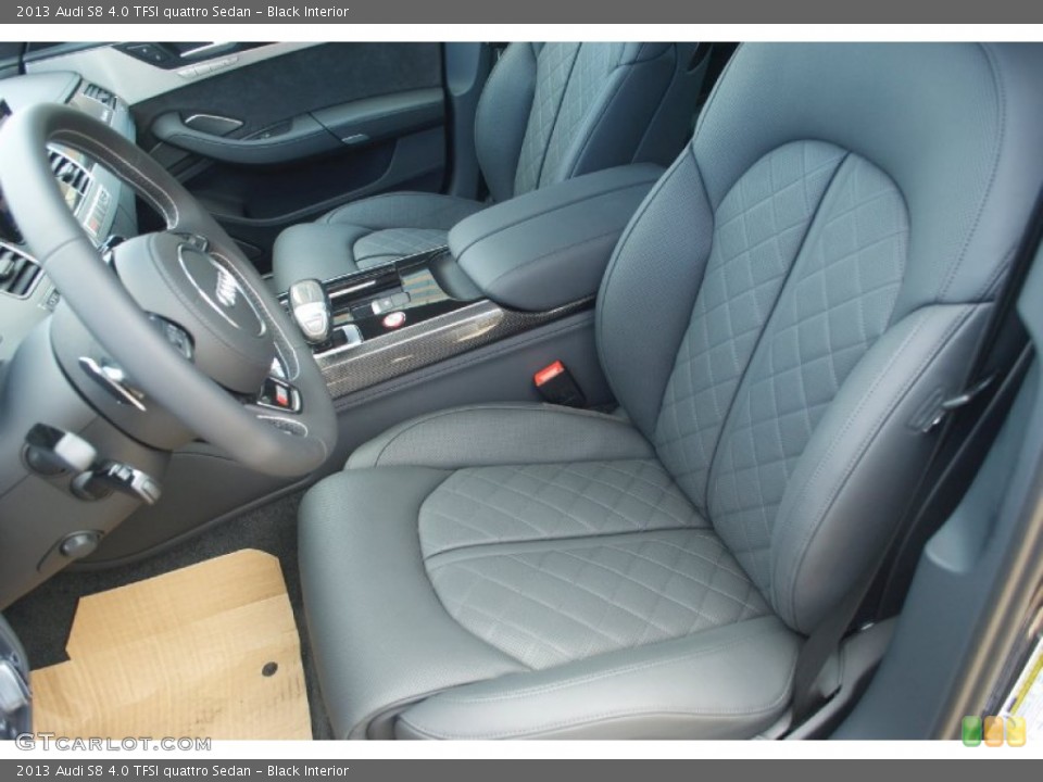 Black Interior Front Seat for the 2013 Audi S8 4.0 TFSI quattro Sedan #81551114