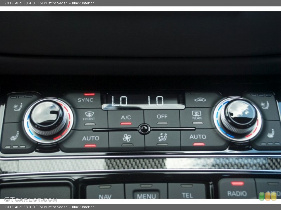 Black Interior Controls for the 2013 Audi S8 4.0 TFSI quattro Sedan #81551239
