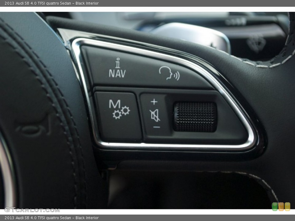 Black Interior Controls for the 2013 Audi S8 4.0 TFSI quattro Sedan #81551367