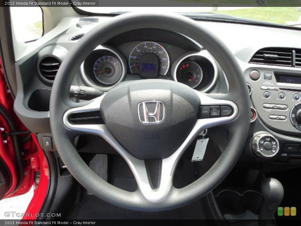 Gray Interior Steering Wheel for the 2013 Honda Fit  #81551649