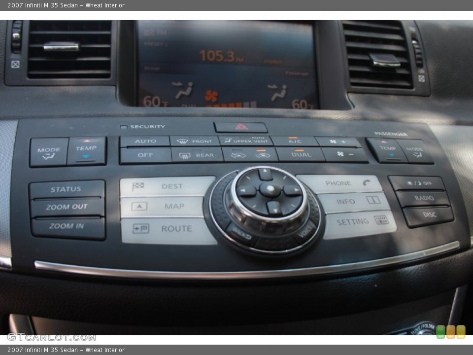 Wheat Interior Controls for the 2007 Infiniti M 35 Sedan #81551954