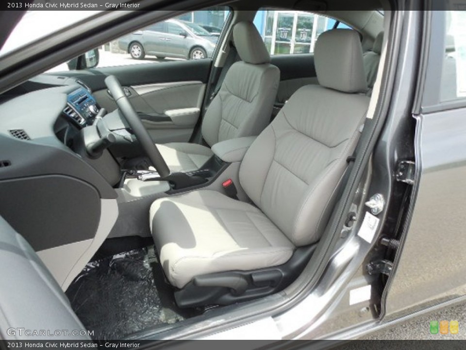 Gray Interior Front Seat for the 2013 Honda Civic Hybrid Sedan #81552021