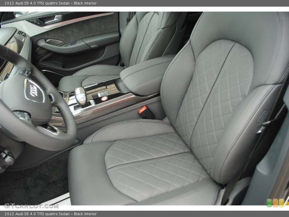 Black Interior Front Seat for the 2013 Audi S8 4.0 TFSI quattro Sedan #81552417