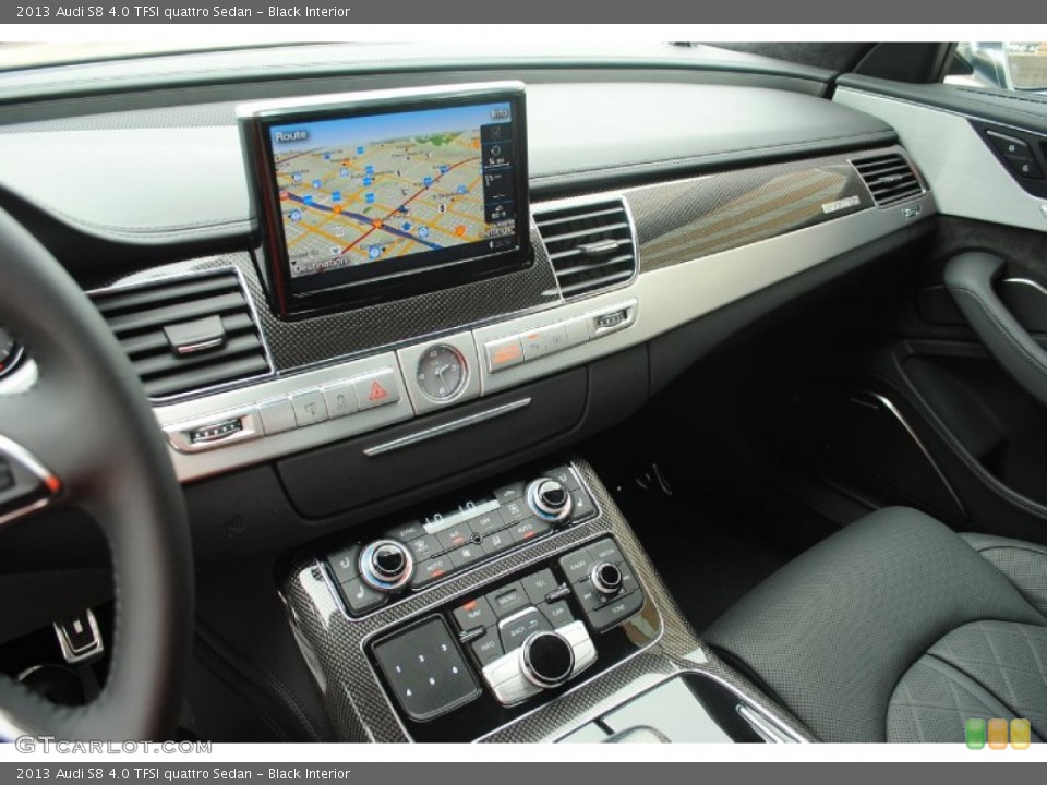 Black Interior Navigation for the 2013 Audi S8 4.0 TFSI quattro Sedan #81552465