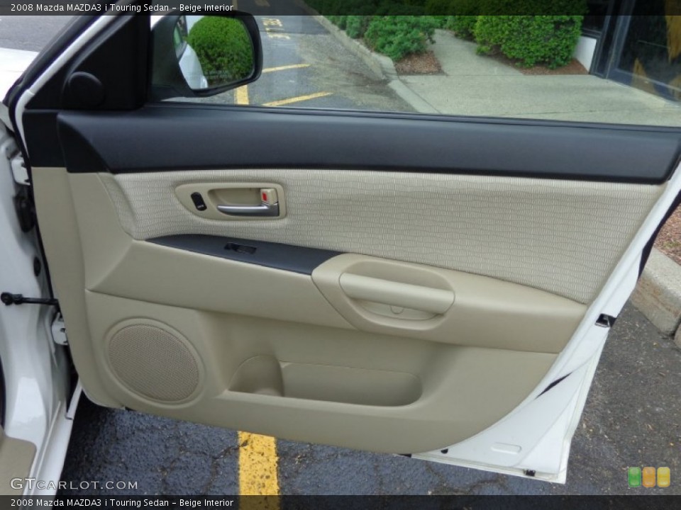 Beige Interior Door Panel for the 2008 Mazda MAZDA3 i Touring Sedan #81552526