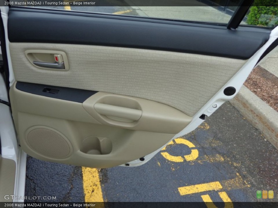 Beige Interior Door Panel for the 2008 Mazda MAZDA3 i Touring Sedan #81552594