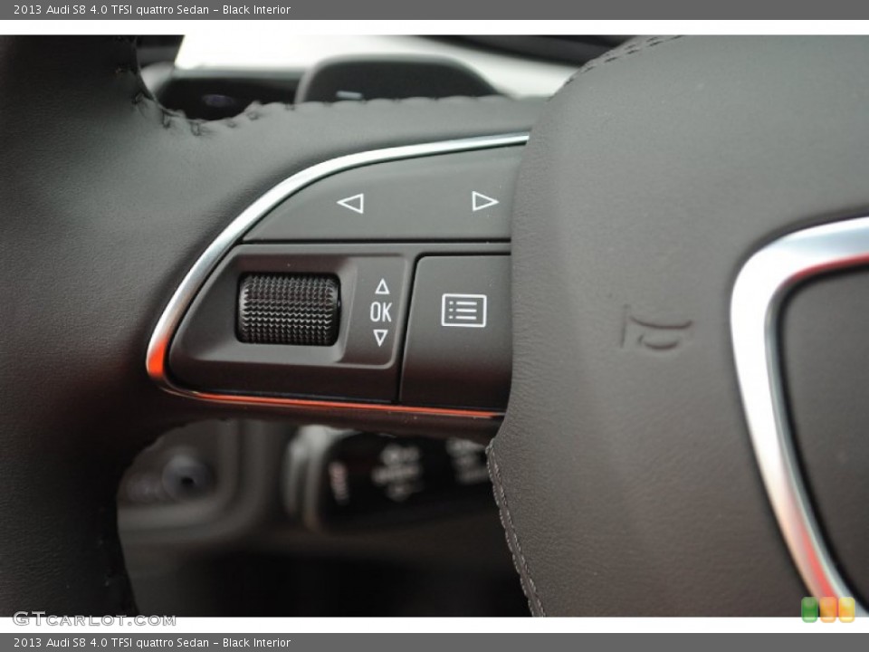 Black Interior Controls for the 2013 Audi S8 4.0 TFSI quattro Sedan #81552625